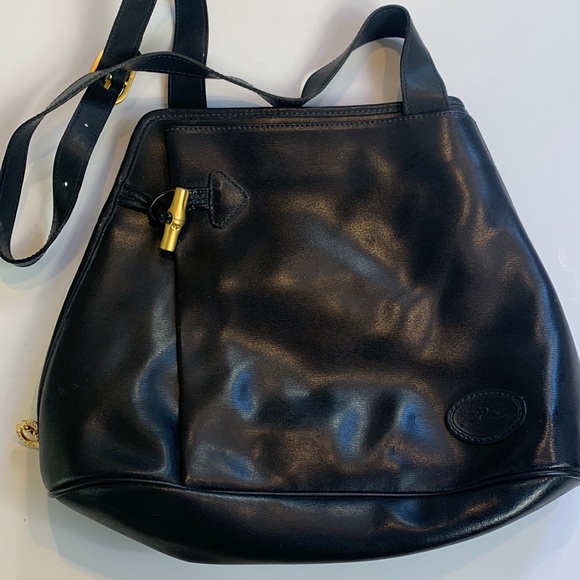 Longchamp purse in Excellent condition navy blue with gold toggle - Picture 1 of 5